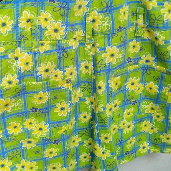 955 Originals  Lemon Lime Floral romper - Picture 11 of 16